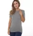 Bayside Apparel 5810 Women's USA-Made Triblend Sho Tri Athletic Grey front view