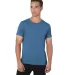Bayside Apparel 9510 Unisex Short Sleeve Jersey T- Heather Royal front view