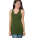Bayside Apparel 9600 Women's Triblend Racerback Ta Tri Olive front view