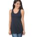 Bayside Apparel 9600 Women's Triblend Racerback Ta in Solid charcoal