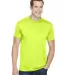 Bayside Apparel 5300 USA-Made Performance T-Shirt Lime Green front view