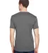 Bayside Apparel 5300 USA-Made Performance T-Shirt Charcoal back view