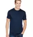 Bayside Apparel 5300 USA-Made Performance T-Shirt Navy front view