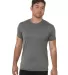 Bayside Apparel 5300 USA-Made Performance T-Shirt Cationic Charcoal front view