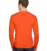 Bayside Apparel 5360 USA-Made Long Sleeve Performa in Bright orange back view
