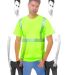 Bayside Apparel 3700 USA-Made Hi-Visibility Comfor in Lime green front view