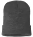 Bayside Apparel 3895 Union-Made 12" Beanie Charcoal back view