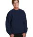 Bayside Apparel 2105 Union Crewneck Sweatshirt in Navy front view