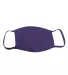Bayside Apparel 1900 USA-Made 100% Cotton Face Mas Purple front view