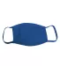 Bayside Apparel 9100 100% Cotton Face Mask Royal Blue front view