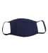 Bayside Apparel 9100 100% Cotton Face Mask Navy front view