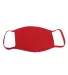 Bayside Apparel 9100 100% Cotton Face Mask Red front view