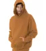 Bayside Apparel 4000 USA-Made Super Heavy Oversize in Caramel brown front view