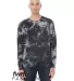 Bella + Canvas 3945RD FWD Fashion Unisex Tie-Dye P in Wht/ gry/ black front view