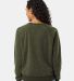 Boxercraft K01 Women's Fleece Out Pullover in Olive back view