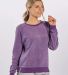 Boxercraft K01 Women's Fleece Out Pullover in Purple front view