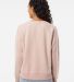 Boxercraft K01 Women's Fleece Out Pullover in Blush back view