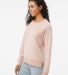 Boxercraft K01 Women's Fleece Out Pullover in Blush side view
