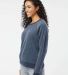 Boxercraft K01 Women's Fleece Out Pullover in Navy side view