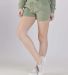 Boxercraft K02 Women's Fleece Out Shorts in Sage front view