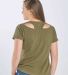 Boxercraft T67 Women's Cut-It-Out T-Shirt in Olive back view