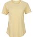 Boxercraft T67 Women's Cut-It-Out T-Shirt in Daffodil front view