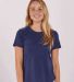 Boxercraft T67 Women's Cut-It-Out T-Shirt in Navy front view