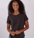 Boxercraft T67 Women's Cut-It-Out T-Shirt in Black front view