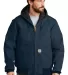 CARHARTT 103940 Carhartt    Quilted-Flannel-Lined  Dark Navy front view