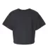 Champion Clothing T453W Women's Heritage Cropped T Black back view