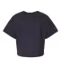 Champion Clothing T453W Women's Heritage Cropped T Navy back view