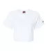 Champion Clothing T453W Women's Heritage Cropped T White front view