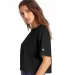 Champion Clothing T453W Women's Heritage Cropped T Black side view