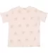 Code V 3029 Toddler Star Print Tee in Natural heather star back view