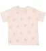 Code V 3029 Toddler Star Print Tee in Natural heather star front view