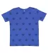 Code V 3029 Toddler Star Print Tee in Royal star front view