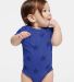 Code V 4329 Infant Star Print Bodysuit in Royal star