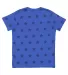 Code V 2229 Youth Star Print Tee in Royal star back view