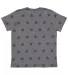 Code V 2229 Youth Star Print Tee in Granite heather star back view