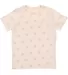 Code V 2229 Youth Star Print Tee in Natural heather star front view