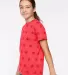 Code V 2229 Youth Star Print Tee in Red star side view