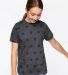 Code V 2229 Youth Star Print Tee in Smoke star