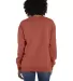 Comfort Wash GDH400 Garment Dyed Unisex Crewneck S in Nantucket red back view