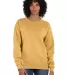Comfort Wash GDH400 Garment Dyed Unisex Crewneck S in Artisan gold front view