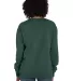Comfort Wash GDH400 Garment Dyed Unisex Crewneck S in Field green back view