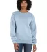 Comfort Wash GDH400 Garment Dyed Unisex Crewneck S in Soothing blue front view