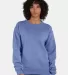 Comfort Wash GDH400 Garment Dyed Unisex Crewneck S in Frontier blue front view