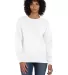 Comfort Wash GDH400 Garment Dyed Unisex Crewneck S in White front view