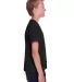 Comfort Wash GDH175 Garment Dyed Youth Short Sleev in Black side view
