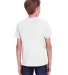 Comfort Wash GDH175 Garment Dyed Youth Short Sleev in White back view